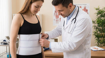 ORTONYX 9" White Abdominal Binder: The Hospital-Standard Choice