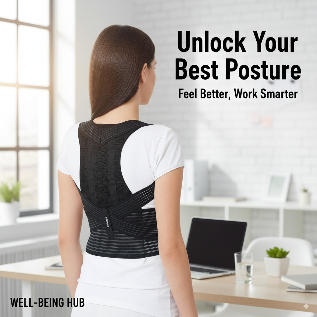 Posture correction devices and ergonomic support solutions