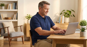 ORTONYX Inguinal Hernia Truss for men with dual compression pads and adjustable straps for groin support