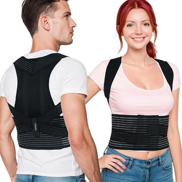 ORTONYX Back Brace Posture Corrector Clavicle and Shoulder Support for Men and Women, Upper and Lower Back Pain Relief - Scoliosis, Hunchback, Hump, Thoracic, Spine Corrector/8247 product image