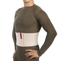 ORTONYX 6.25 inch abdominal binder worn on torso; breathable elastic lumbosacral support belt with hook-and-loop closure.