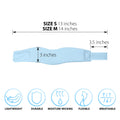 ORTONYX ACJS03 pediatric cervical collar, soft foam neck support brace; S 13in, M 14in; moisture-wicking, breathable.