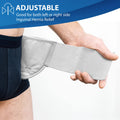ORTONYX Inguinal Hernia Belt on hip with removable pad and adjustable hook‑and‑loop strap for left or right groin support.