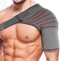 ORTONYX compression shoulder sleeve brace with 3D knitted compression and adjustable strap right shoulder rotator cuff support