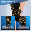 ORTONYX hinged knee brace with 3D knitted sleeve, silicone patella ring, and adjustable straps for ACL/MCL/PCL support
