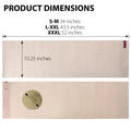 Beige umbilical hernia belt, abdominal binder 10.25 in with 5.5 in round silicone pad; sizes S-M 34, L-XXL 43.5, XXXL 52 in