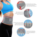 ORTONYX lumbar support belt back brace with breathable knitted lumbar belt, elastic cross straps, and four metal stays.