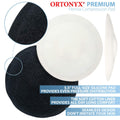ORTONYX silicone hernia pad with convex center and cotton liner, abdominal binder insert for umbilical/ventral support