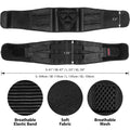 ORTONYX lower back support brace lumbosacral belt with triangular pressure pad, elastic straps, breathable mesh, sizes S–XL
