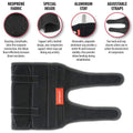 ORTONYX elbow support brace VCOXEB01, neoprene, removable aluminum stay and hook-and-loop straps for cubital tunnel support