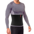 ORTONYX abdominal binder 524010, black 10.25in breathable elastic compression belt worn on torso with Velcro-adjustable fit.
