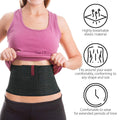 ORTONYX 6.25 in abdominal binder worn around waist; breathable elastic lumbo-sacral support wrap with adjustable fit
