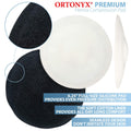Anatomically concave silicone hernia compression pad with soft cotton liner for umbilical hernia belt abdominal binder