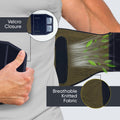 ORTONYX KB726 lumbar support brace with breathable 3D knitted fabric, Velcro closure, and removable lumbar pad on waist
