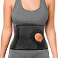 ORTONYX abdominal ostomy belt, breathable elastic with adjustable stoma hole and hook-and-loop closure for stoma support