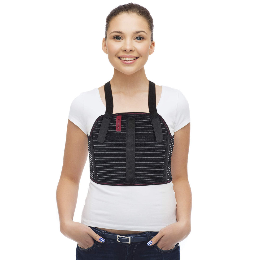 Rib and Chest Support Brace with front Stay