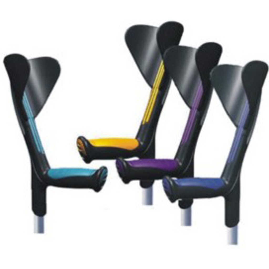 ORTONYX Walking Forearm Crutch (1 Piece) Ergonomic Handle with Comfy Grip