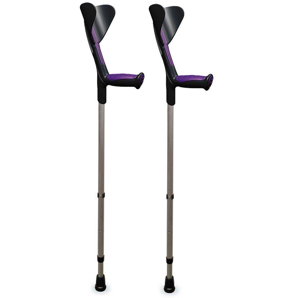 ORTONYX Walking Forearm Crutch - adjustable height settings closeup