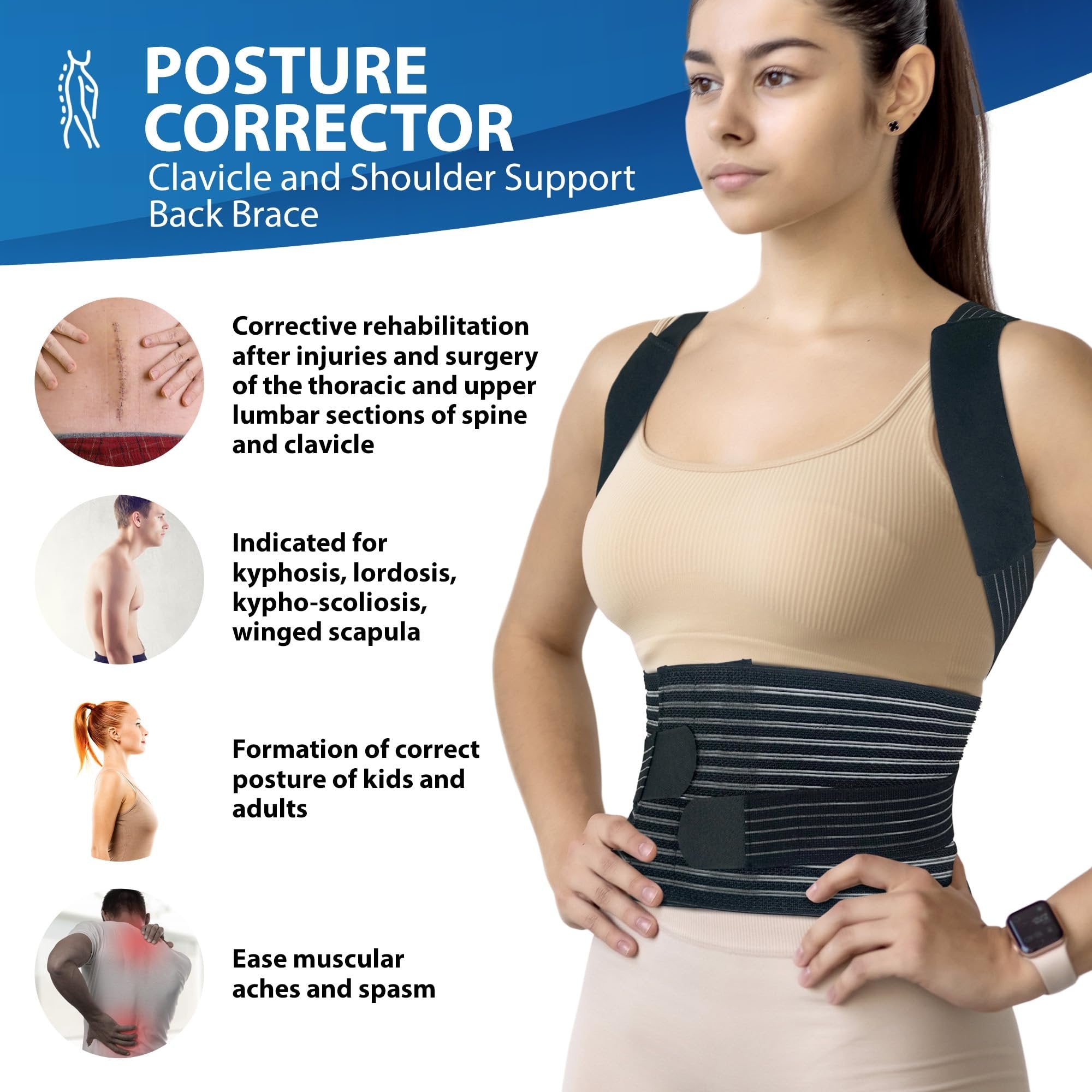 Corrective back brace best sale